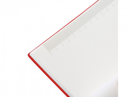 Набор блокнот в гибкой обложке А5 и металлическая шариковая ручка Nabokov, красный