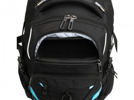 Рюкзак TORBER XPLOR с отделением для ноутбука 15, чёрный, полиэстер 900D, 34x22x46 см, 34л