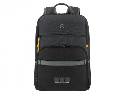 Рюкзак WENGER Move 16, чёрный, переработанный ПЭТ, 33 x 19 x 44 см, 22 л