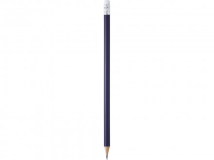 Карандаш деревянный COUVET с ластиком, темно-синий