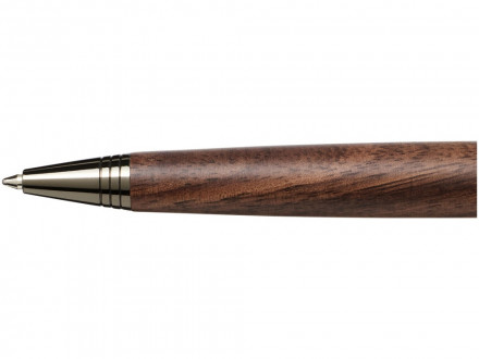 Шариковая ручка с деревянным корпусом Loure, черный/коричневый