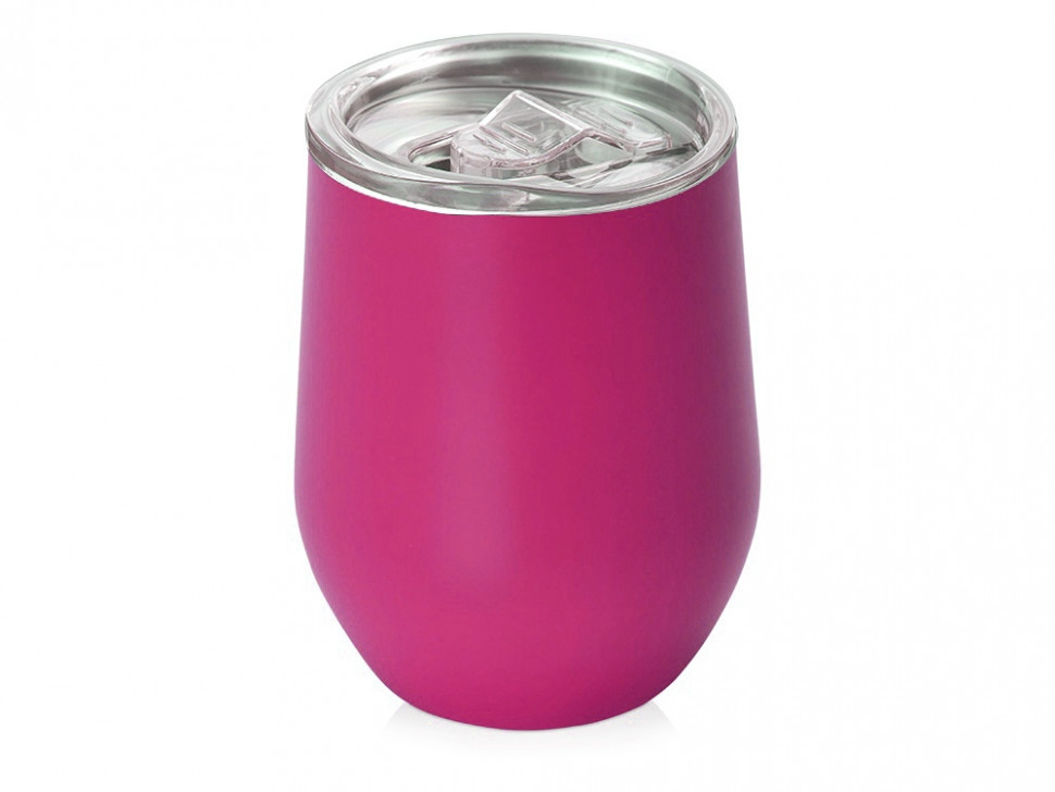 Вакуумная термокружка Sense, непротекаемая крышка, крафтовая упаковка, розовый