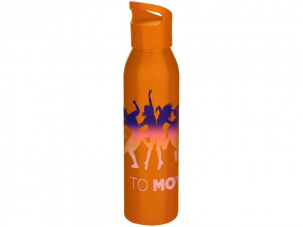Одностенная бутылка для воды Sky, изготовленная из нержавеющей стали, 650 мл, оранжевый