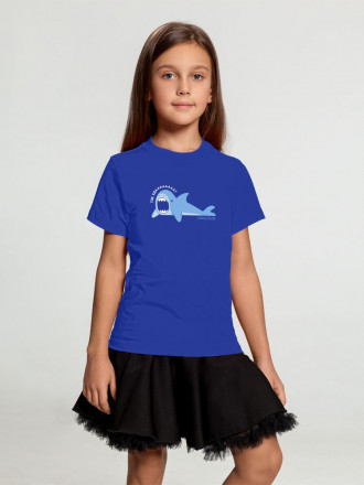 Футболка детская «Где еда», синяя