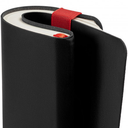 Ежедневник Runway, недатированный, черный с красным