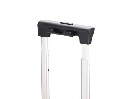 Чемодан TORBER БАЙКАЛ, тёмно-серый металлик, поликарбонат, 37,5 x 20 х 54 см, 37 л