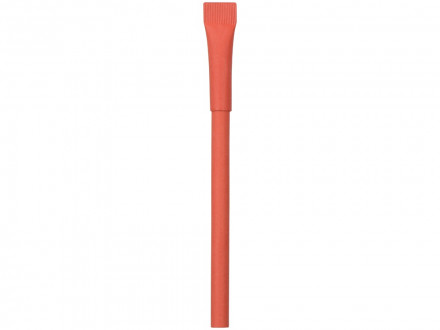 Ручка картонная с колпачком Recycled, красный