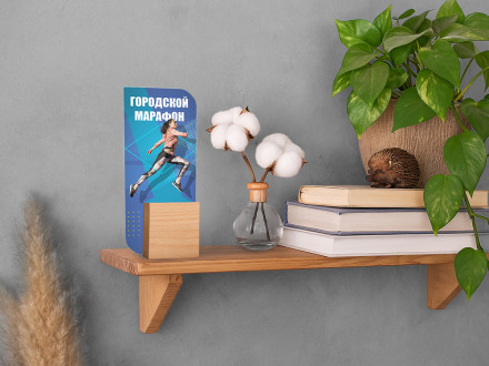 Награда из акрила с деревянным основанием Valor