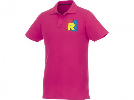 Мужское поло Helios с коротким рукавом, фуксия