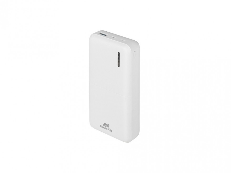 RIVACASE VA2571 (20000 мАч) QC/PD внешний аккумулятор, белый 12/24