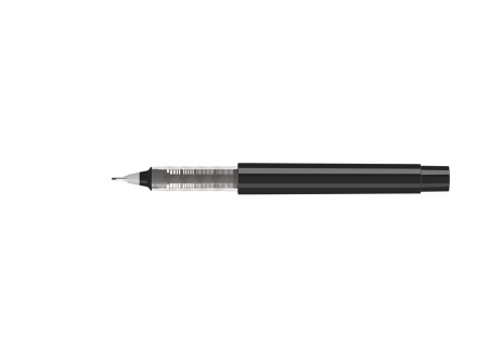 Капиллярная ручка в корпусе из переработанного материала rPET RECYCLED PET PEN PRO FL, черный с серебристым