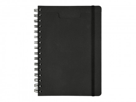 Ежедневник недатированный на гребне А5 Pragmatic, черный