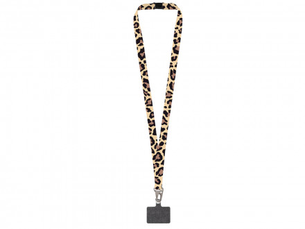 Ланъярд 2,5 см под сублимацию с большим карабином, замком обрыва и большим держателем для телефона из ПЭ