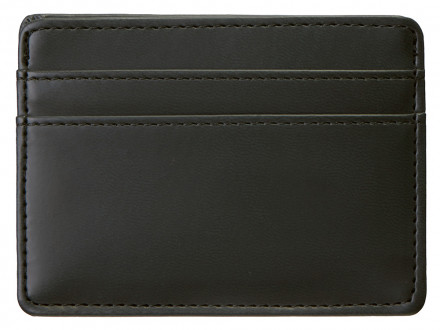 Картхолдер для двух карт и наличных денег с зажимом Crave, черный