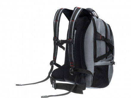 Рюкзак TORBER DRIVE с отделением для ноутбука 15, серый/красный, полиэстер 1680D, 36x17x50 см, 30 л