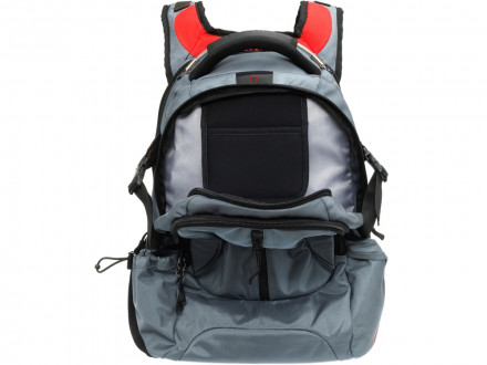 Рюкзак TORBER DRIVE с отделением для ноутбука 15, серый/красный, полиэстер 1680D, 36x17x50 см, 30 л