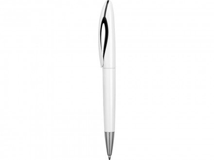 Ручка пластиковая шариковая Chink, белый/черный