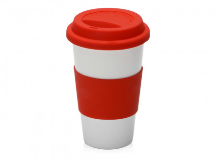 Фарфоровая кружка с двойными стенками Toronto, 300 мл, красный