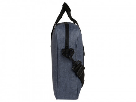 Сумка для ноутбука Wing с вертикальным наружным карманом, синий