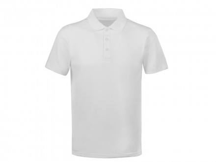 Поло с эластаном Chicago, 200гр пике, белый
