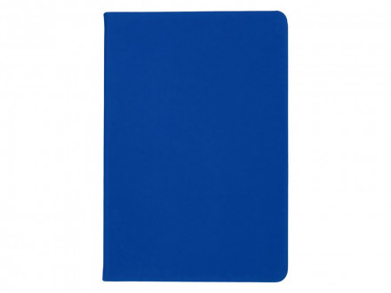 Бизнес-блокнот C2 софт-тач, твердая обложка, 128 листов, синий