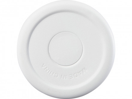 Sydney медная кружка с двойными стенками, сертифицированная согласно RCS, с вакуумной изоляцией и соломинкой, 1200 мл - Белый