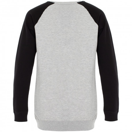 Свитшот женский «Все мы немного монстры», серый меланж с черным