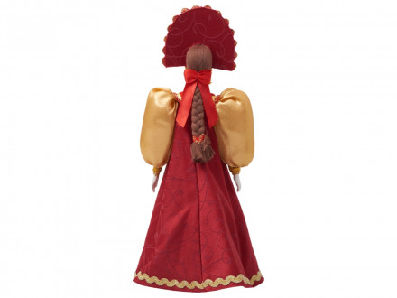 Подарочный набор: кукла фарфоровая, чай Малина с мятой, красный