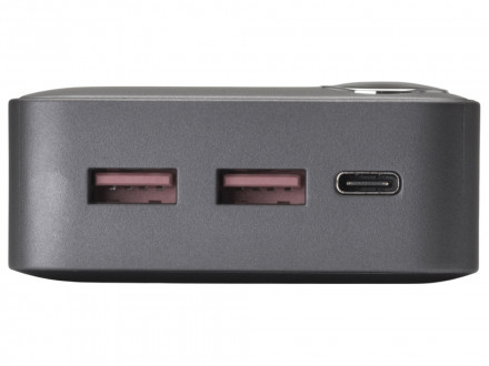 Внешний аккумулятор Mild Pro c быстрой зарядкой QC/PD, 20 000 mAh, серый (Р)