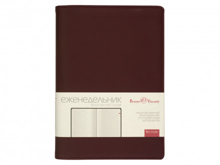 Еженедельник недатированный А5 Concept, бордовый (Р)