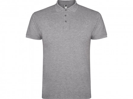 Рубашка поло Star мужская, серый меланж
