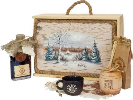 Подарочный набор Лесная пасека, бежевый