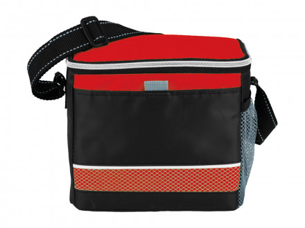 Спортивная сумка-холодильник Levi, черный/красный