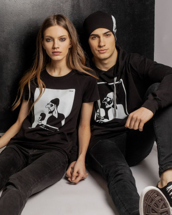 Футболка женская «Леон», черная