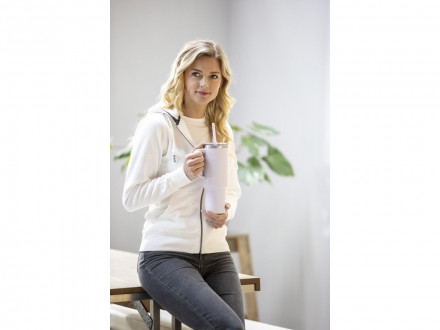 Sydney медная кружка с двойными стенками, сертифицированная согласно RCS, с вакуумной изоляцией и соломинкой, 1200 мл - Пурпурный