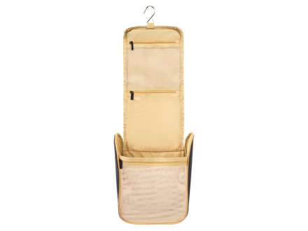 Несессер TORBER, дорожный, чёрный/бежевый, полиэстер 300D, 27 х 22 х 11 см