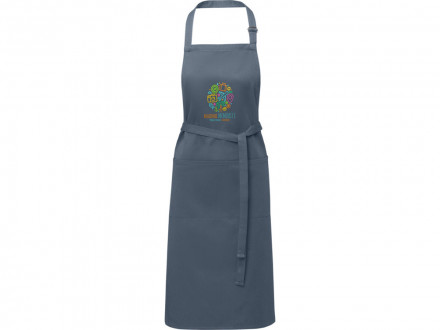 Фартук Andrea плотностью 240 г/м² с регулируемой завязкой на шее - Hale Blue