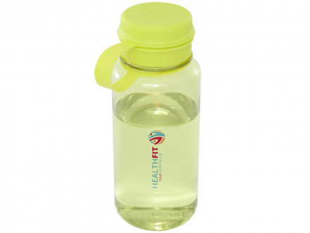 Спортивная бутылка Ryder из переработанного ПЭТ-пластика объемом 900 мл с многофункциональной крышкой, сертифицированная RCS - Лайм