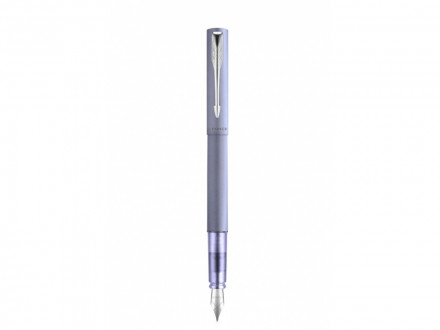 Перьевая ручка Parker Vector XL Silver Blue CT, цвет чернил blue, перо: F/M, в подарочной упаковке.