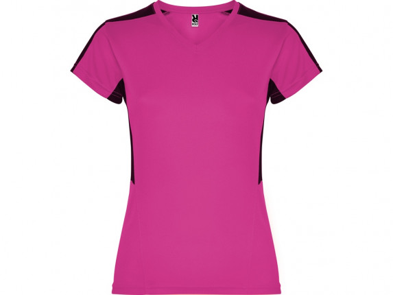 Футболка Suzuka женская, яркая фуксия /черный