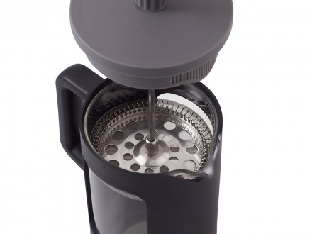 Френч-пресс Double Tone, черный-серый