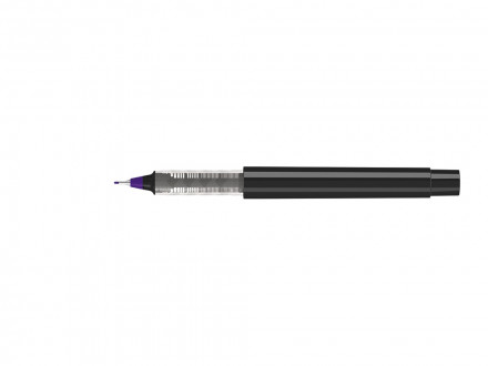 Капиллярная ручка в корпусе из переработанного материала rPET RECYCLED PET PEN PRO FL, черный с фиолетовым