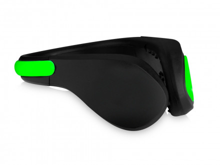 Светодиодный клип для обуви Usain, черный/светло-зеленый