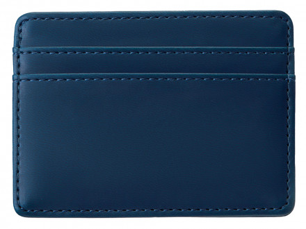 Картхолдер для двух карт и наличных денег с зажимом Crave, темно-синий