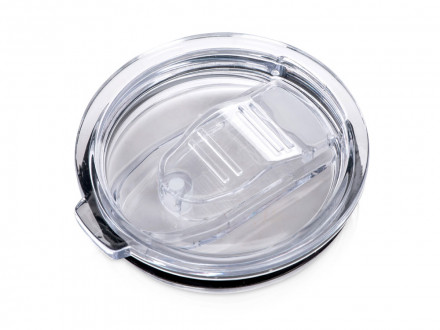 Кружка стальная Alaska с крышкой слайдером, powder coating, белый (Р)