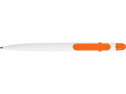 Ручка шариковая Этюд, белый/оранжевый