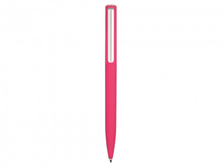 Ручка шариковая пластиковая Bon с покрытием soft touch, розовый