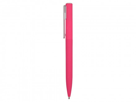 Ручка шариковая пластиковая Bon с покрытием soft touch, розовый
