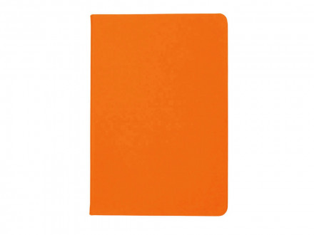 Бизнес-блокнот C2 софт-тач, твердая обложка, 128 листов, оранжевый
