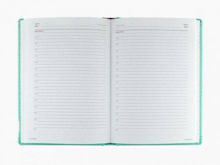 Ежедневник недатированный А5 Velvet, зефирный мятный